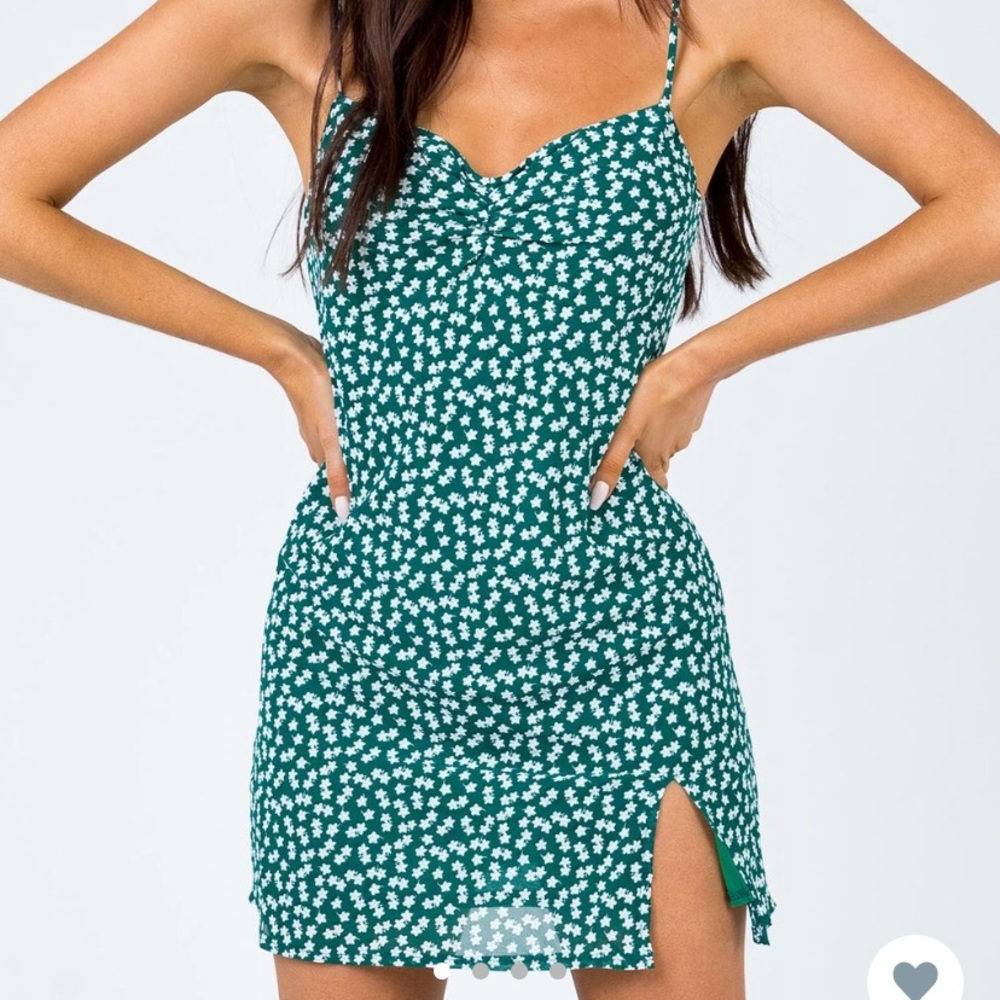 Mini floral green dress from princess Polly